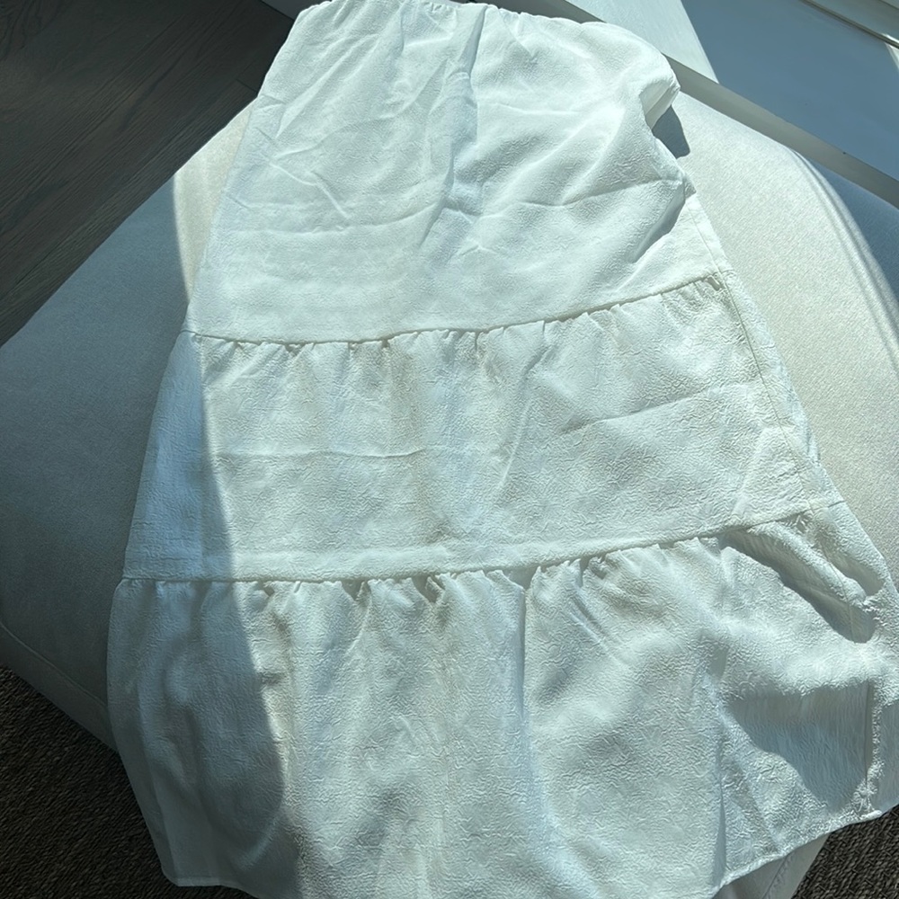 H&M maxi white skirt S boho